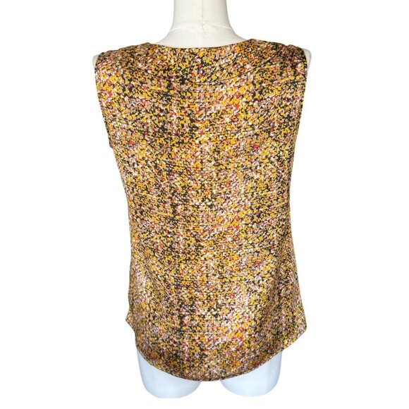 Kasper Separates Petites Multicolored Round Neck Sleeveless Pullover Top Sz PS - Picture 4 of 7